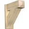 Ekena Millwork Traditional Rough Sawn Craftsman Outlooker, Douglas Fir, 8"W x 22"D x 22"H OUT08X22X22TRA04RDF - alternate 1